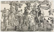The Nine Heroes: Joshua, David, Judas Maccabees, 1515-1517. Creator: Lucas van Leyden (Dutch, 1494-1533)