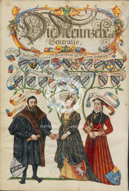 The Nineteenth Generation, Balthasar Derrer, about 1626-1711. Creator: Unknown.