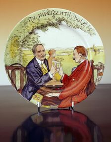 The Nineteenth Hole Royal Doulton plate, c1920. Creator: Royal Doulton