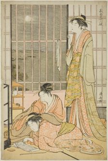 The Ninth Month, from the series "Twelve Months in the South (Minami juni ko)", c. 1784. Creator: Torii Kiyonaga
