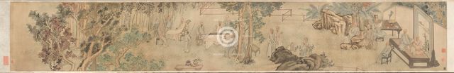 The Ninth Day Literary Gathering at Xing’an, 1743. Creator: Fang Shishu (Chinese, 1693-1751); Ye Fanglin (Chinese, late 1600s-mid-1700s), and.