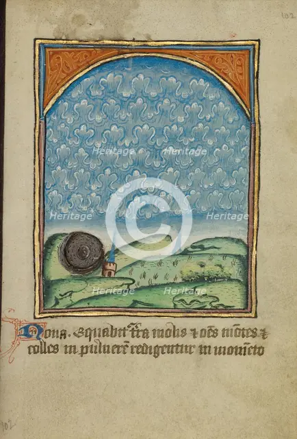 The Ninth Sign before the Day of Judgment; Illustrated Vita Christi..., about 1480-1490. Creator: Unknown.