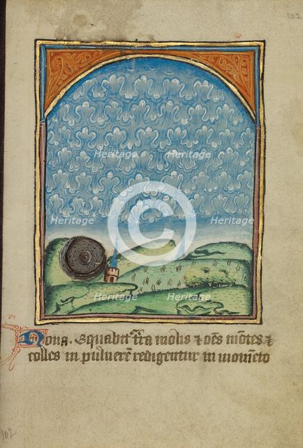 The Ninth Sign before the Day of Judgment; Illustrated Vita Christi..., about 1480-1490. Creator: Unknown.