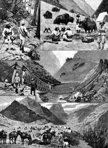 The Niti Field Force on the Thibet Frontier - sketches by Major C. Pulley, 3rd Goorkhas, 1890. Creator: Unknown