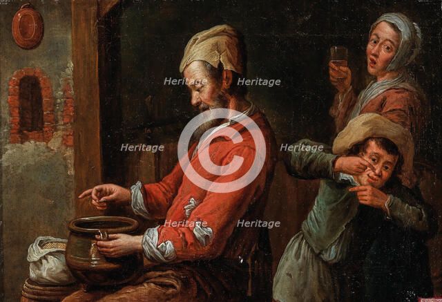 The Nitpicker, End of 17th cen.. Creator: Lubieniecki, Krzysztof (1659-1729).