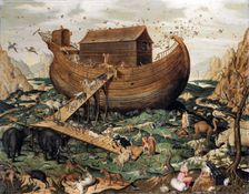 The Noah's Ark on Mount Ararat, 1570. Artist: De Myle, Simon (active ca. 1570)