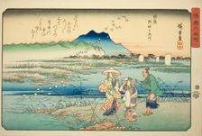 The Noda Jewel River in Mutsu Province (Mutsu Noda no Tamagawa), from the series "Si..., c. 1835/37. Creator: Ando Hiroshige