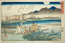 The Noji Jewel River in Omi Province (Omi Noji no Tamagawa), from the series "Six..., c. 1835/37. Creator: Ando Hiroshige