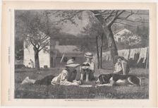 The Nooning (Harper's Weekly, Vol. XVII), August 16, 1873. Creator: Unknown