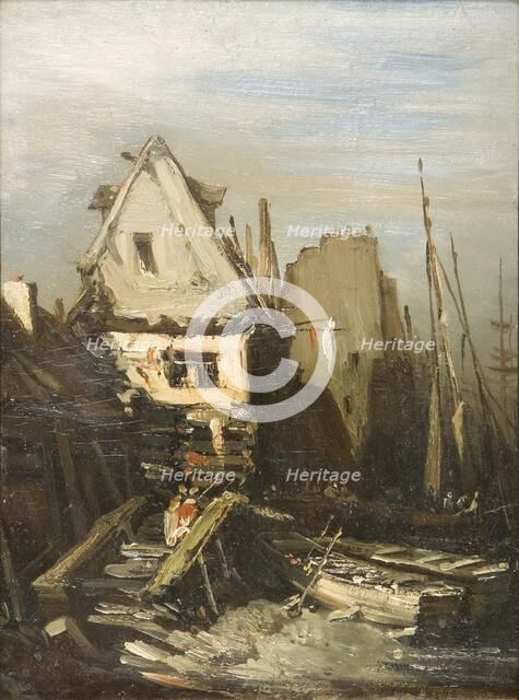 'The Norman Port', 1823-1886. Artist: Eugene Isabey.