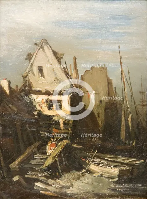'The Norman Port', 1823-1886. Creator: Eugene Isabey.