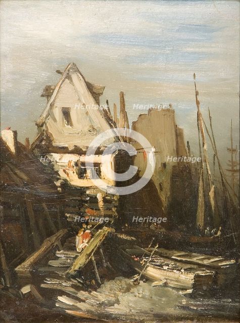 'The Norman Port', 1823-1886. Creator: Eugene Isabey.