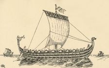 The Norman Ship (based on the Bayeux Tapestry) (1931). Artist: Charles Henry Bourne Quennell