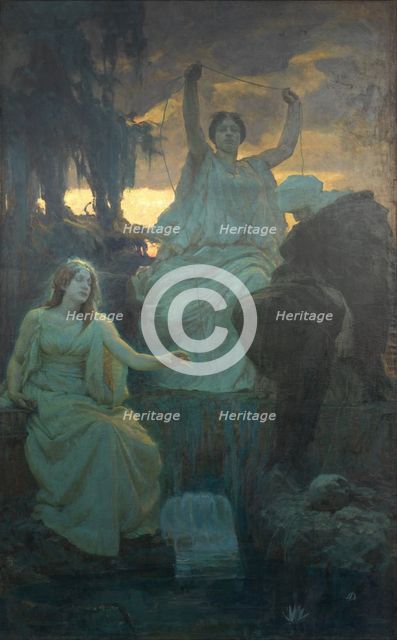 The Norns, 1895. Creator: Delug, Alois (1859-1930).