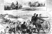 The Nordenfeldt Guns at Aldershott, 1883. Creator: Unknown