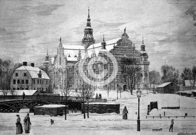 The Nordic Museum, Allmogehallen, 1891.  Creator: Gustaf Améen.