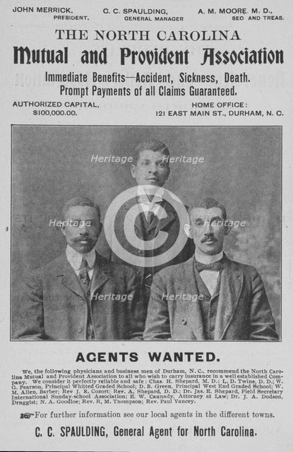 The North Carolina Mutual and Provident Association, 1903. Creator: Unknown.