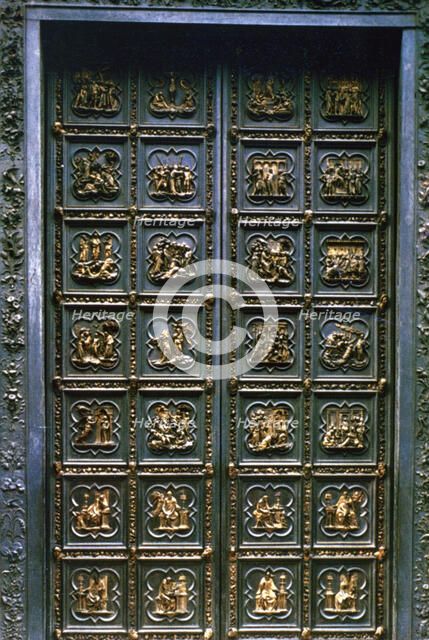 'The North Doors of the Baptistry of San Giovanni', 1403-1424. Artist: Lorenzo Ghiberti
