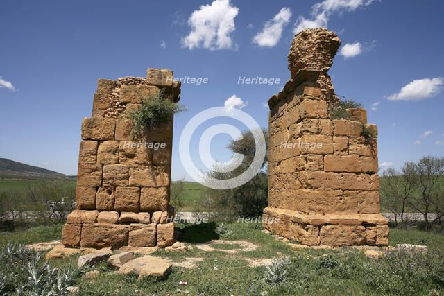 The north gate at Thuburbo Majus, Tunisia. Artist: Samuel Magal