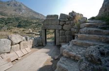 The North Gate (Postern) at Mycenae, Greece. Creator: Samuel Magal