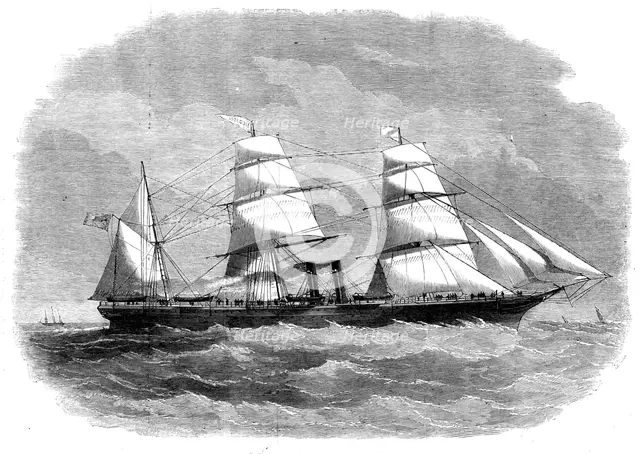 The North German Lloyd's New Steam-ship "Hudson", 1858. Creator: Unknown.