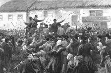 'The North Kilkenny Election--Mr. Parnell Mobbed Whist Leaving Castlecomer 1890. Creator: Unknown