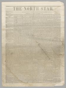 The North Star, Vol. I No. 37, September 8, 1848. Creator: Unknown