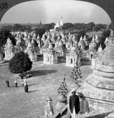 The north section of the 450 Pagodas Mandalay, Burma (Myanmar), 1900s