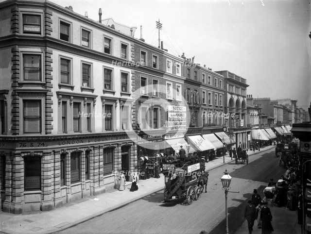 The north side of Westbourne Grove, Paddington, London, c1895. Artist: Unknown