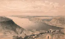 The North Side of the Harbour of Sebastopol, from the Top of the Harbour 1856. Artist: W Trask
