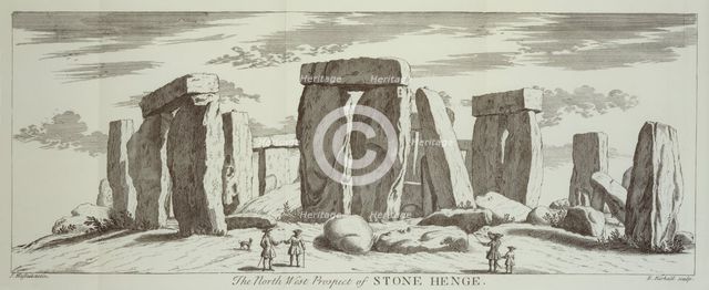 'The North West Prospect of Stone Henge', 1725. Artist: Elisha Kirkall.