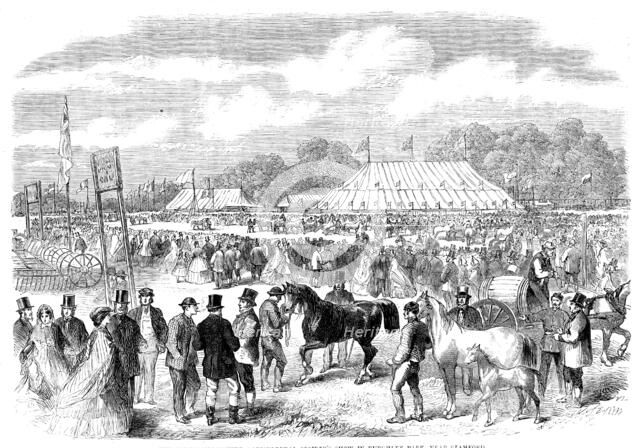 The Northamptonshire Agricultural Society's show in Burghley Park, near Stamford, 1862. Creator: Unknown.