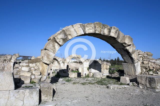 The Northern Baths of Maktaris, Tunisia. Artist: Samuel Magal