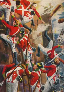 The Northumberland Fusiliers. Storming the ramparts of San Vincente (1939)
