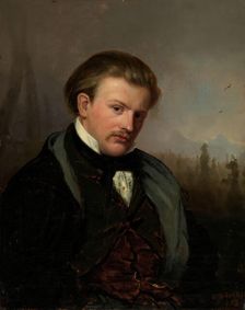 The Norwegian painter G.A. Mordt, 1853. Creator: Carl Henrik Unker