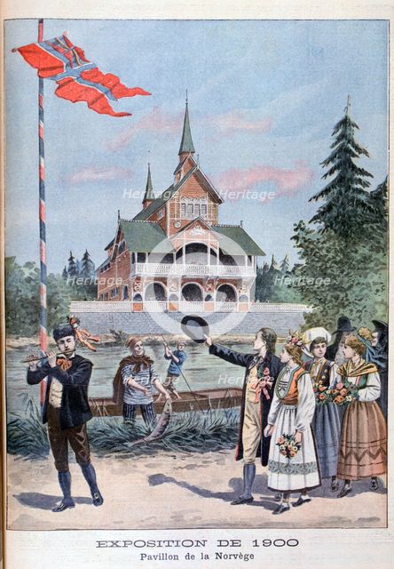 The Norwegian pavilion at the Universal Exhibition of 1900, Paris, 1900. Artist: Unknown