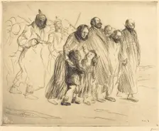 The Notables (small plate), 1915. Creator: Jean Louis Forain
