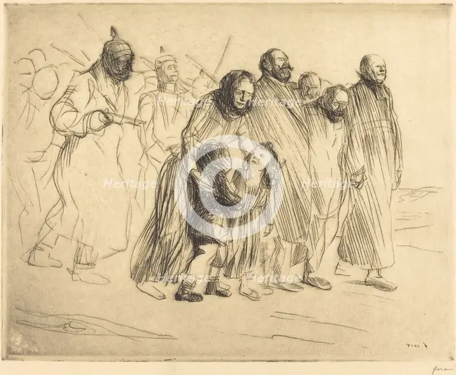 The Notables (small plate), 1915. Creator: Jean Louis Forain.