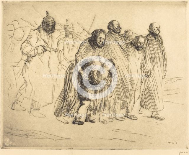 The Notables (small plate), 1915. Creator: Jean Louis Forain.
