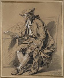 The Notary: A Study for "The Marriage Contract", 1761. Creator: Jean-Baptiste Greuze
