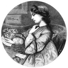 "The Note and the Nosegay", by W. F. Yeames, in the Winter Exhibition, Pall-Mall, 1864. Creator: W Thomas