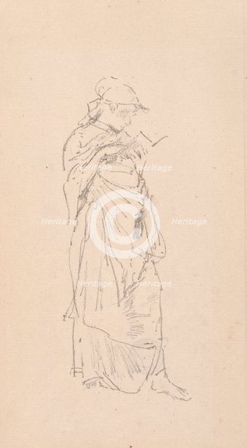The Novel - Girl Reading, 1890. Creator: James McNeill Whistler (American, 1834-1903).