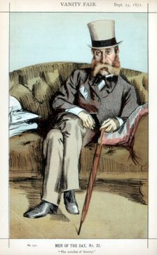 The novelist of Society 1871.Artist: Coide