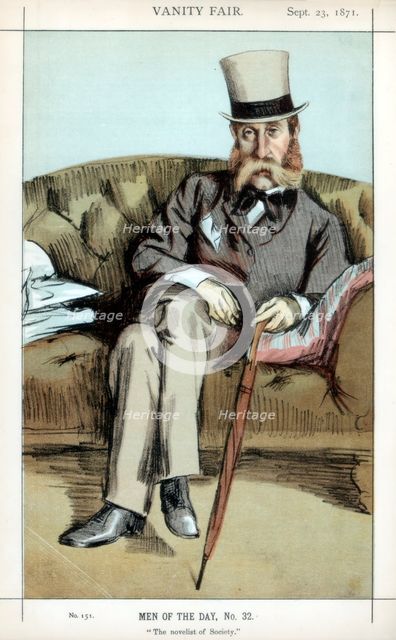 'The novelist of Society', 1871.Artist: Coide