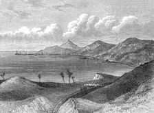 The Otago Great Northern Railway, New Zealand: Port Moeraki, 1872. Creator: Unknown