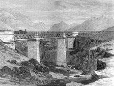 The Otago Great Northern Railway, New Zealand: Waiamakura Viaduct, 1872. Creator: Unknown
