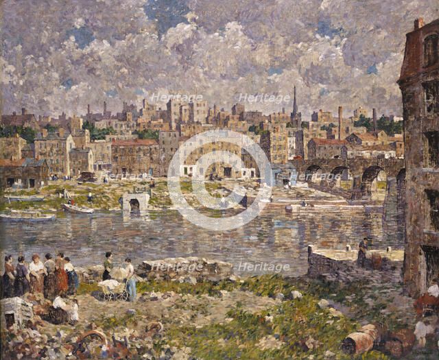 The Other Shore, 1923. Creator: Robert Spencer.