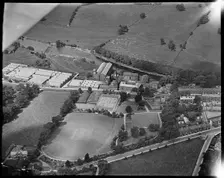 The Otley Worsted Mills on Ilkley Road and Grove Hill Park, Otley, West Yorkshire, c1930s. Creator: Arthur William Hobart