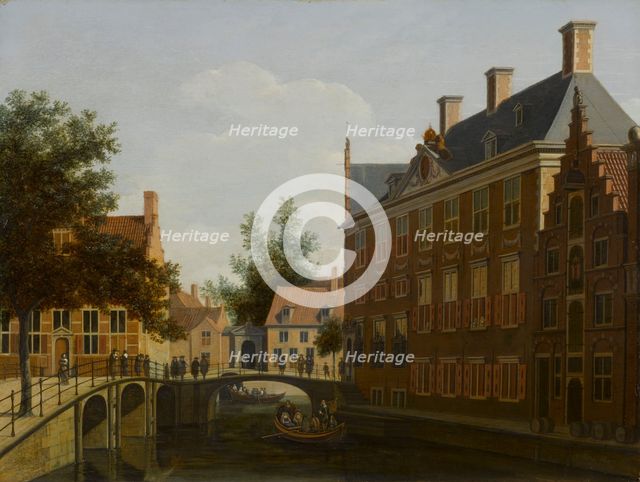 The Oude Zijds Herenlogement (Gentlemen's Hotel) in Amsterdam, 1660-1680. Creator: Gerrit Berckheyde.