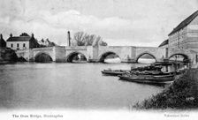 The Ouse Bridge, Huntingdon, Cambridgeshire, 1905